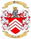 Meek Family Crest from England