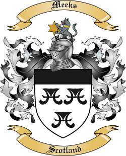 Meeks Family Crest from Scotland