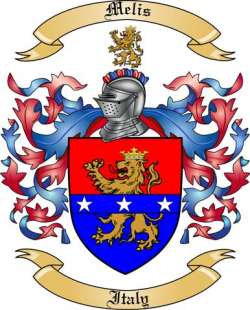 Melis Family Crest from Italy