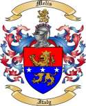 Melis Family Crest from Italy