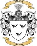 Mellot Family Crest from France