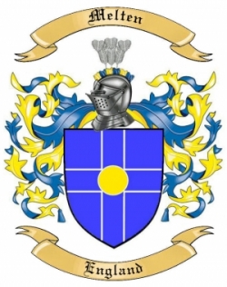 Melten Family Crest from England