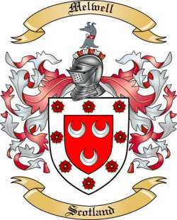 Melwell Family Crest from Scotland