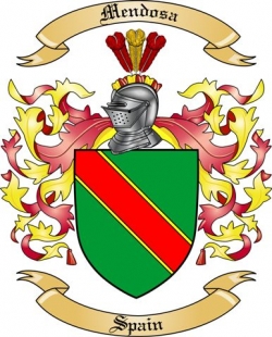 Mendosa Family Crest from Spain