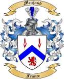 Menjaud Family Crest from France