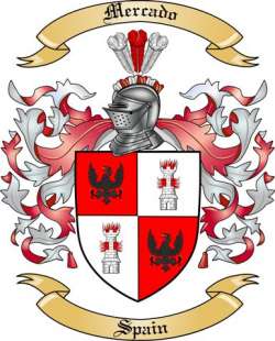 Mercado Family Crest from Spain