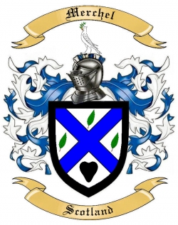 Merchel Family Crest from Scotland
