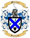 Mercial Family Crest from Scotland