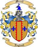 Merell Family Crest from England