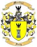 Merlini Family Crest from Italy