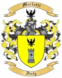 Merlotti Family Crest from Italy