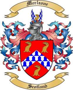 Merlzone Family Crest from Scotland