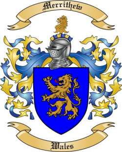 Merrithew Family Crest from Wales