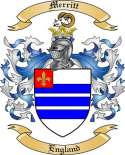 Merritt Family Crest from England
