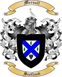Mersall Family Crest from Scotland