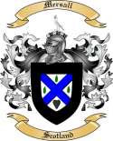 Mersall Family Crest from Scotland