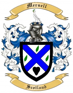 Mersell Family Crest from Scotland