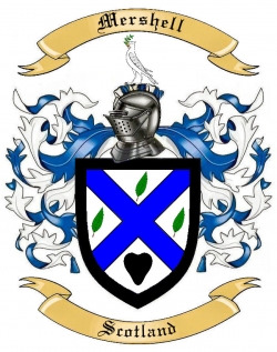 Mershell Family Crest from Scotland
