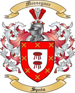 Messeguer Family Crest from Spain