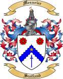 Mesurier Family Crest from Scotland