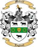 Metcalf Family Crest from England
