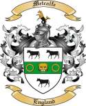 Metcalfe Family Crest from England