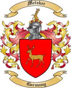 Metzker Family Crest from Germany