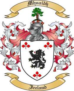 Mhuaidh Family Crest from Ireland