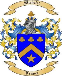 Michelet Family Crest from France