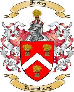 Michey Family Crest from Luxembourg