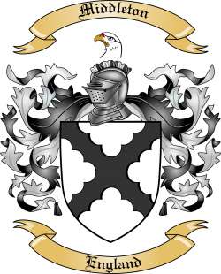 Middleton Family Crest from England