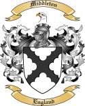 Middleton Family Crest from England