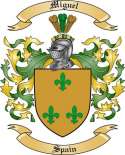Miguel Family Crest from Spain
