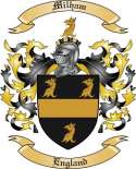 Milham Family Crest from England
