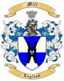 Mill Family Crest from England