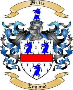 Miller Family Crest from England