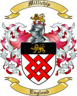 Millichip Family Crest from England