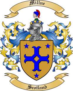 Millne Family Crest from Scotland