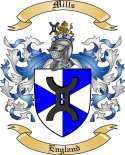 Mills Family Crest from England