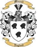 Minaud Family Crest from England