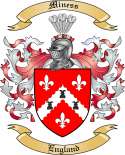 Miness Family Crest from England