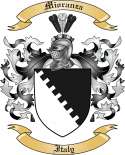 Mioranza Family Crest from Italy