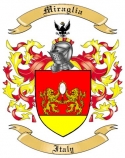 Miraglia Family Crest from Italy