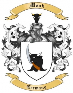 Moak Family Crest from Germany