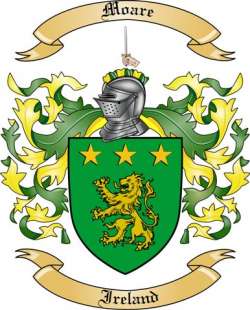 Moare Family Crest from Ireland