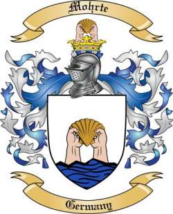 Mohrte Family Crest from Germany