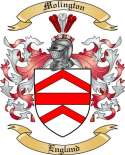 Molington Family Crest from England