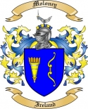 Moloney Family Crest from Ireland