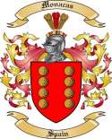 Monacas Family Crest from Spain