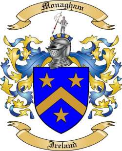 Monagham Family Crest from Ireland